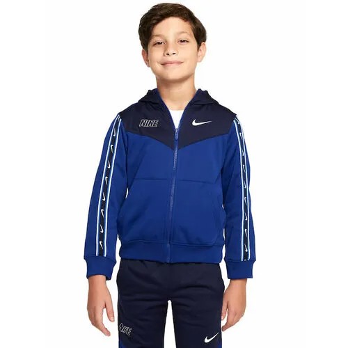 Толстовка NIKE, размер XL, черный, синий