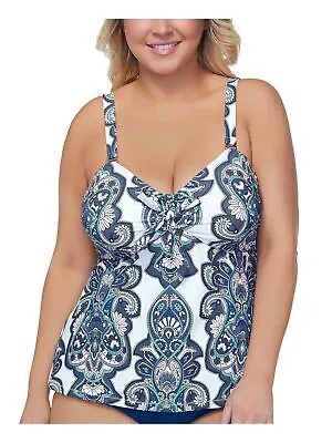 Женский топ RAISINS White Tie со съемными чашками Golden Hour Zanzibar Tankini Top 14W