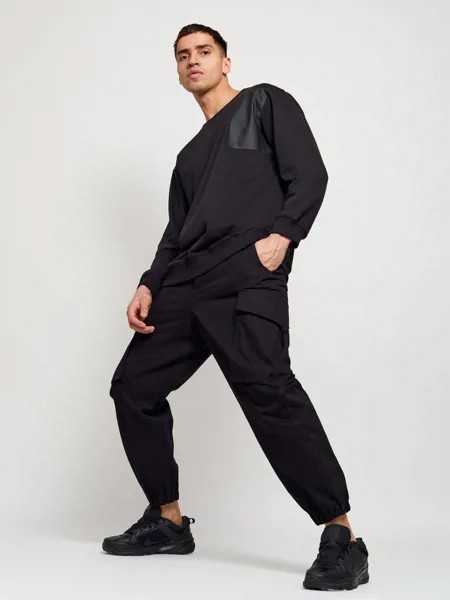 Брюки карго мужские ASHE cargo twill black, Черный