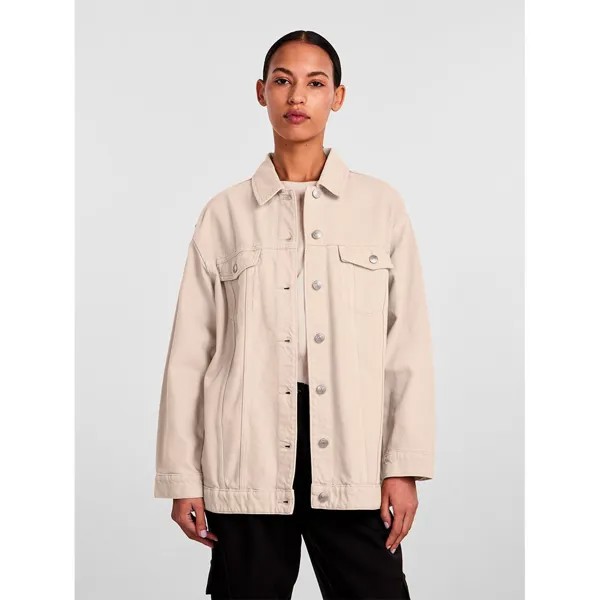 Куртка Pieces Tika Denim, бежевый