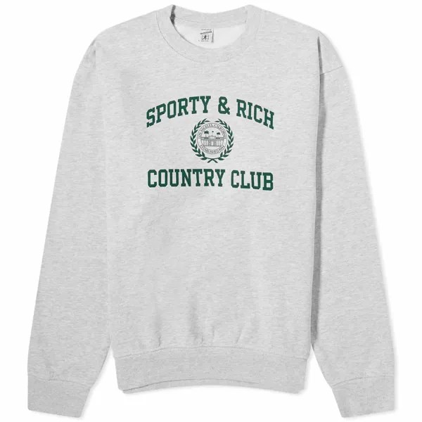 Свитшот Sporty & Rich Varsity Crest, серый