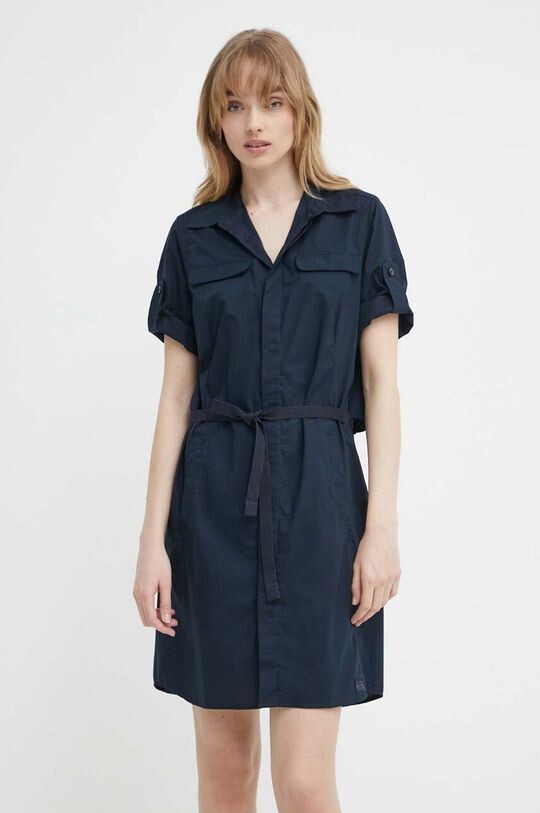 Хлопковое платье G-Star Raw, темно-синий