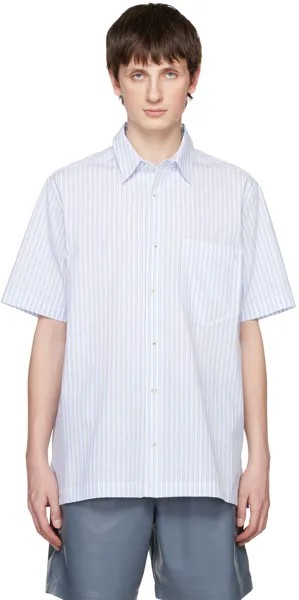 Бело-синяя рубашка Adam Nanushka