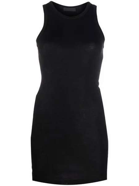 WARDROBE.NYC платье мини в рубчик без рукавов