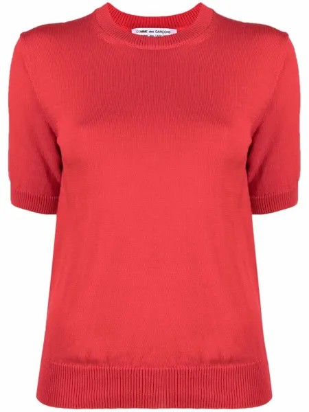 Comme Des Garçons Comme Des Garçons трикотажный топ с короткими рукавами