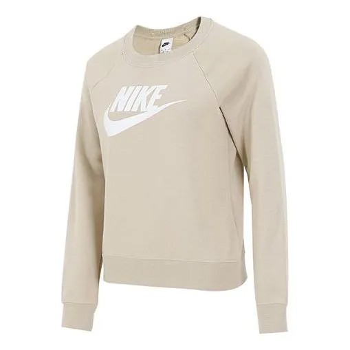 Свитер (WMNS) Nike Sportswear Essential Long Sleeve T-Shirt 'Beige', бежевый