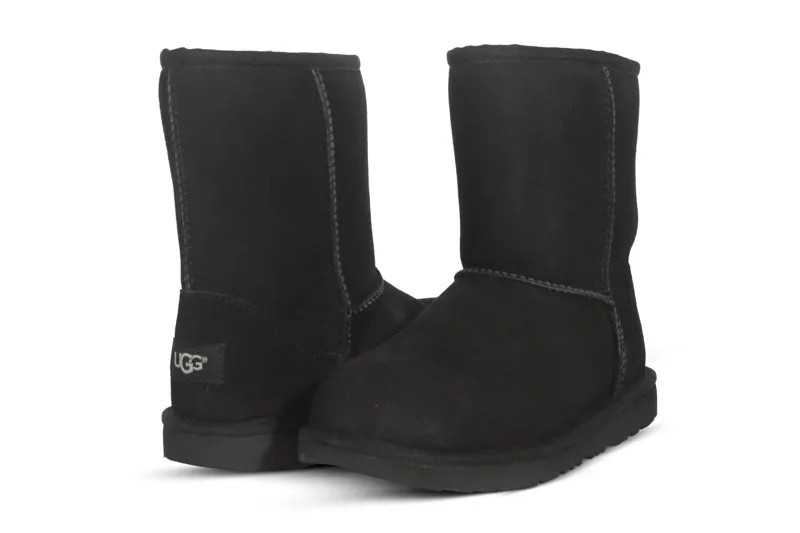 Детские ботинки UGG Classic II черного цвета 1017703K-BLK