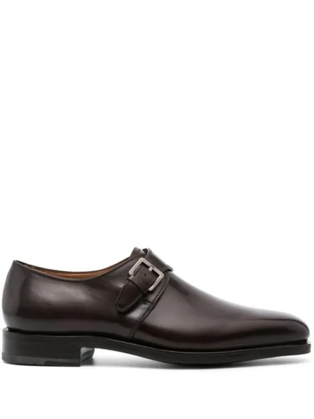 Ferragamo лоферы Farley с квадратным носком, красный
