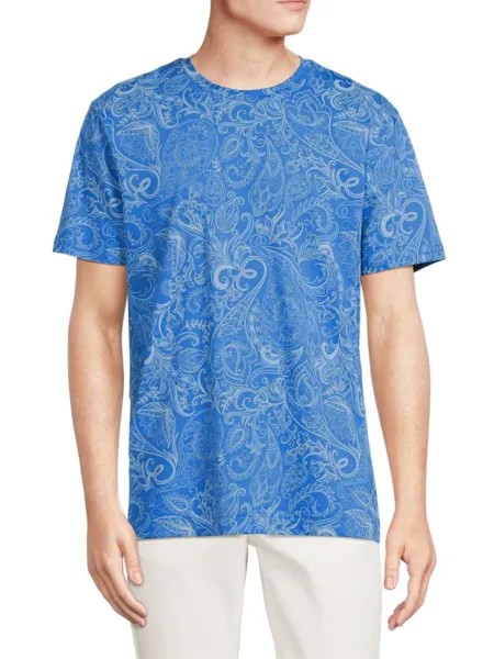 Футболка Swanson с рисунком пейсли Robert Graham, цвет Periwinkle