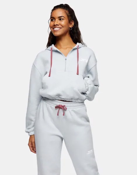 Худи серого цвета Topshop Sports Autumn-Серый