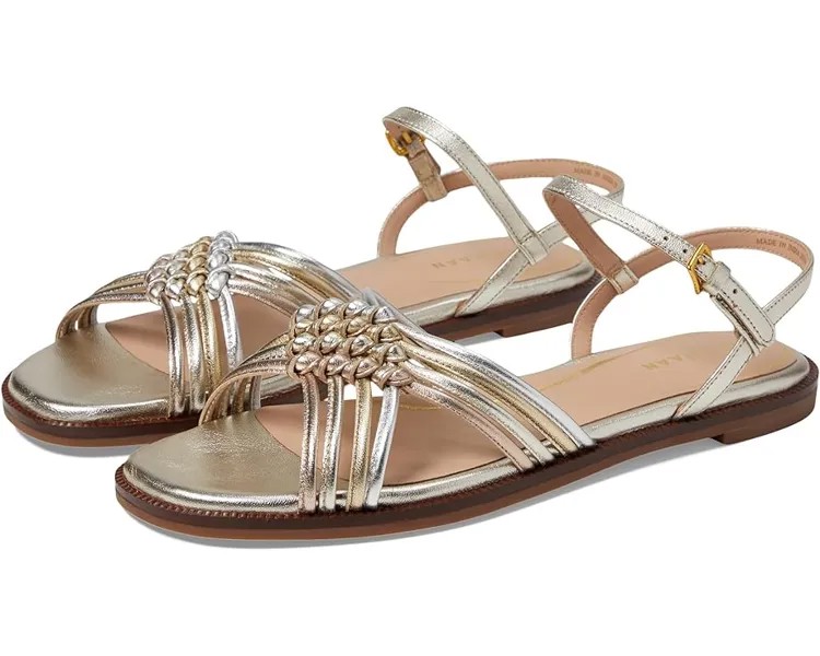 Сандалии Cole Haan Jitney Knot Sandals, цвет Soft Gold/Silver/Rose Gold Talca