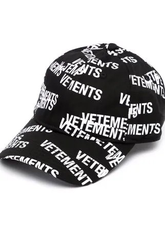 VETEMENTS шестипанельная кепка с логотипом