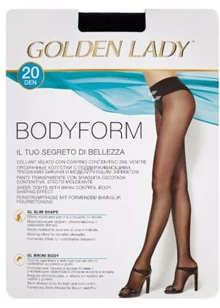 Колготки Golden Lady Bodyform 20 den, размер 3-M, nero (черный)