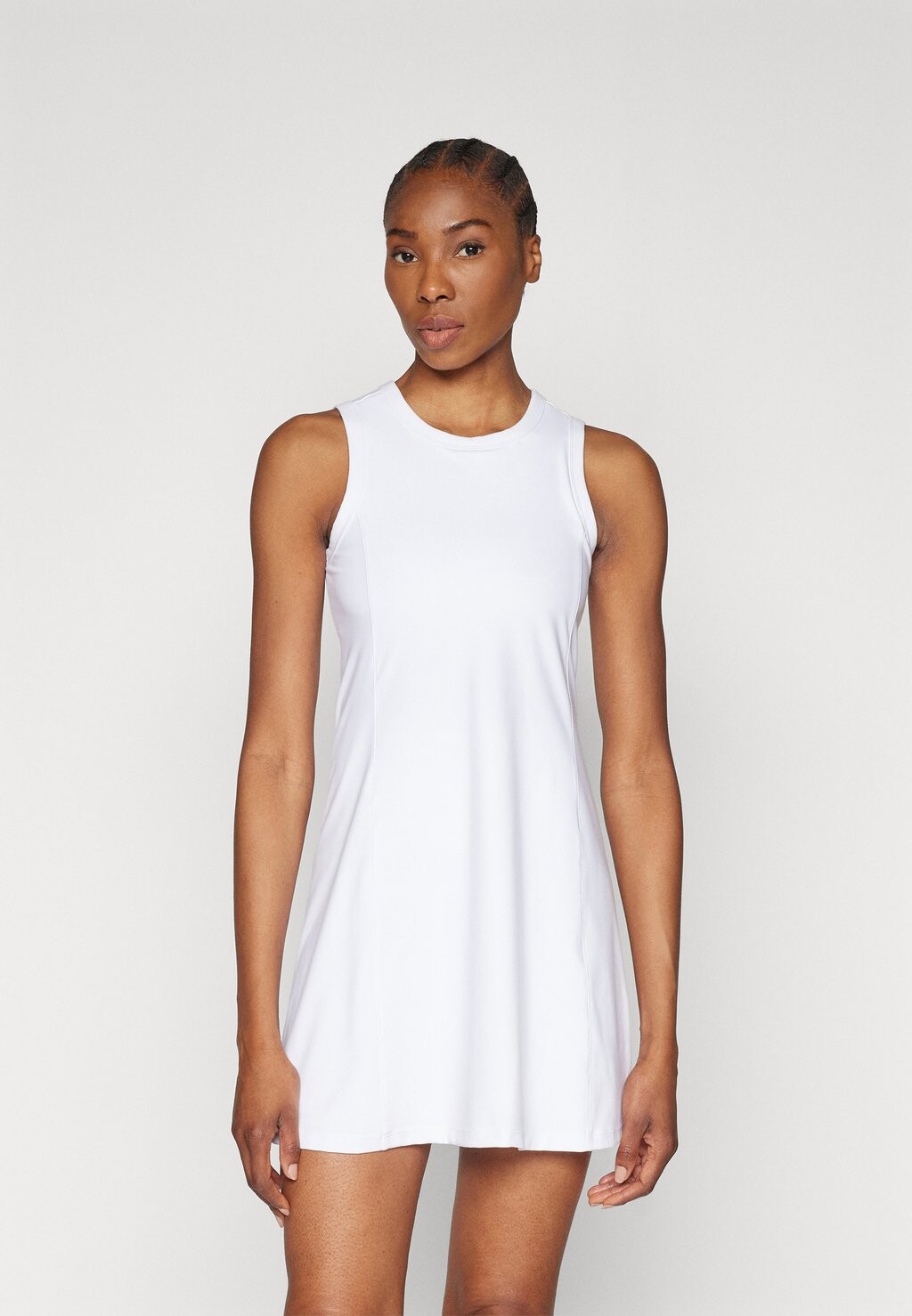 Платье из джерси BALANCE COMPRESSION TENNIS DRESS DKNY, цвет white