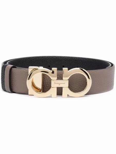 Salvatore Ferragamo двусторонний ремень с пряжкой Gancini