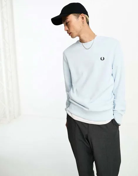 Светло-голубой свитшот Fred Perry