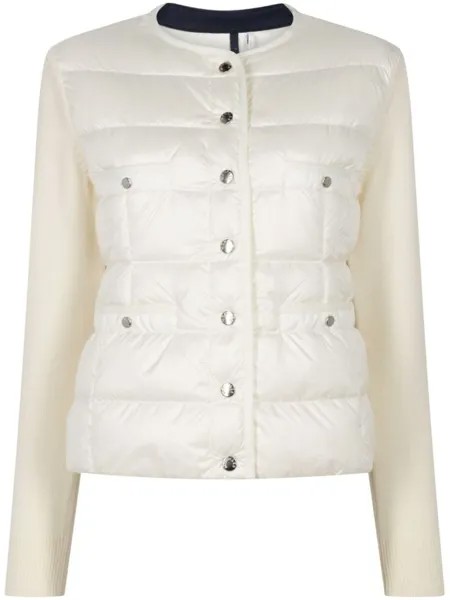 Пуховик из шерсти Moncler, белый