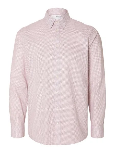 Рубашка узкого кроя на пуговицах SELECTED HOMME SOHO, розовый
