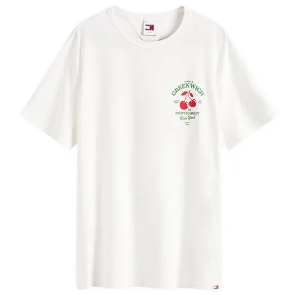 Футболка Tommy Jeans Fruit Market T-Shirt, цвет Ancient White