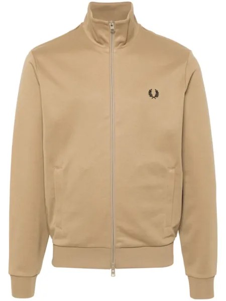 Fred Perry спортивная куртка с вышитым логотипом, коричневый