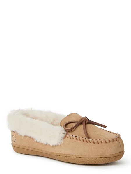 Женские мокасины Dearfoams Bethany из натуральной замши, цвет Desert