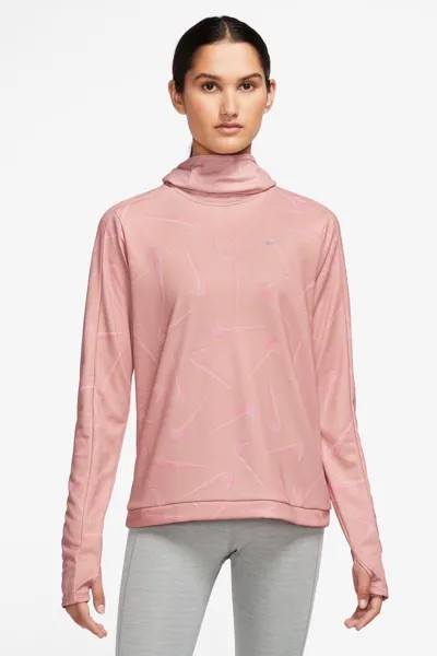 Куртка с капюшоном и принтом Pacer Swoosh Nike, розовый