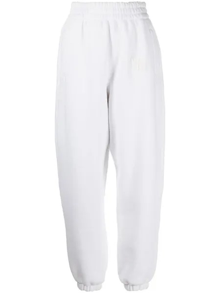 Alexander Wang спортивные брюки с логотипом, белый