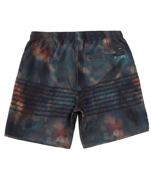 RVCA Yogger Performance Stretch 17 Однотонные прогулочные шорты с внешним швом, зеленый