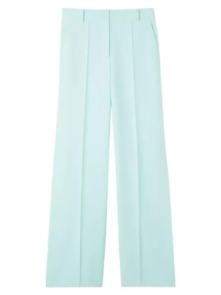 Широкие брюки из эластичного кади Collection Line St. John, цвет mint
