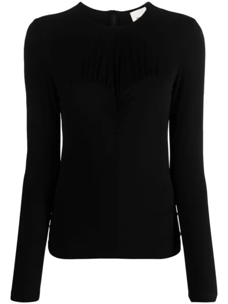ISABEL MARANT узкая блузка с бюстье, черный