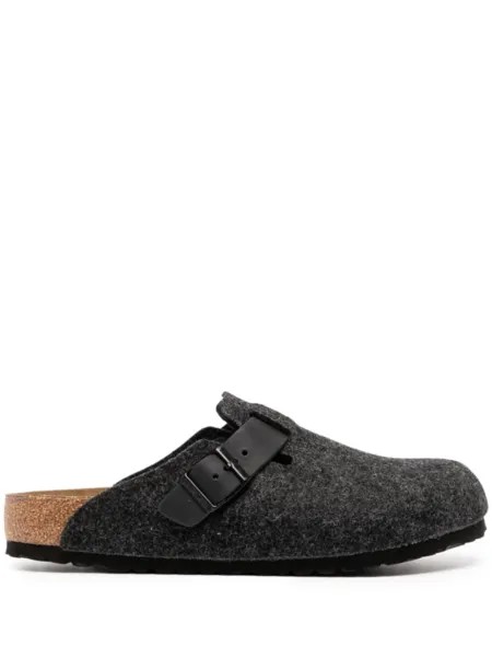 Birkenstock слиперы Boston с закругленным носком, черный