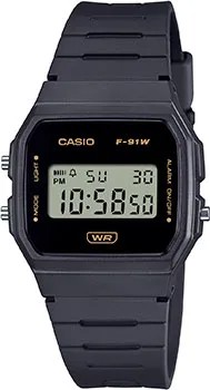 Японские наручные  мужские часы Casio F-91WB-8A. Коллекция Vintage