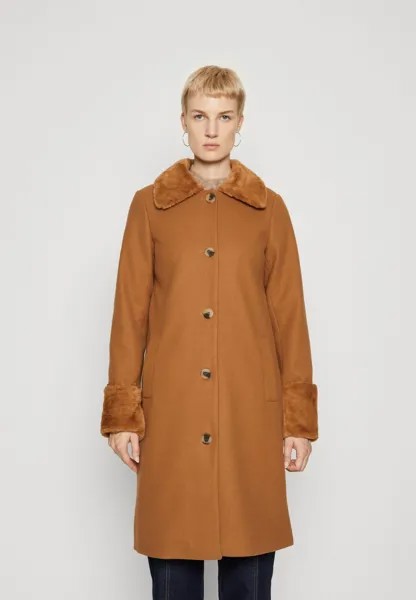 Классическое пальто Vimetil Long Coat VILA Tall, цвет toasted coconut