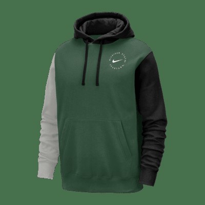 Худи Nike Michigan State Club Fleece, цвет Dark Grey/Black