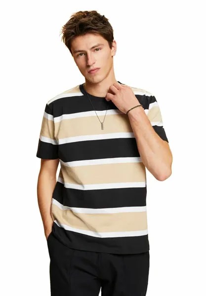 Футболка с принтом Esprit, черный