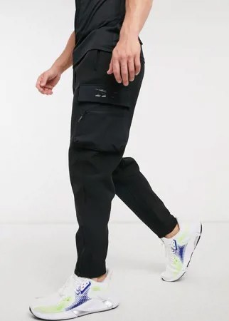 Черные джоггеры в стиле милитари Reebok Training-Черный
