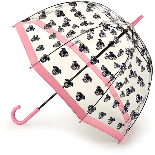 Зонт-трость FULTON, розовый, черный