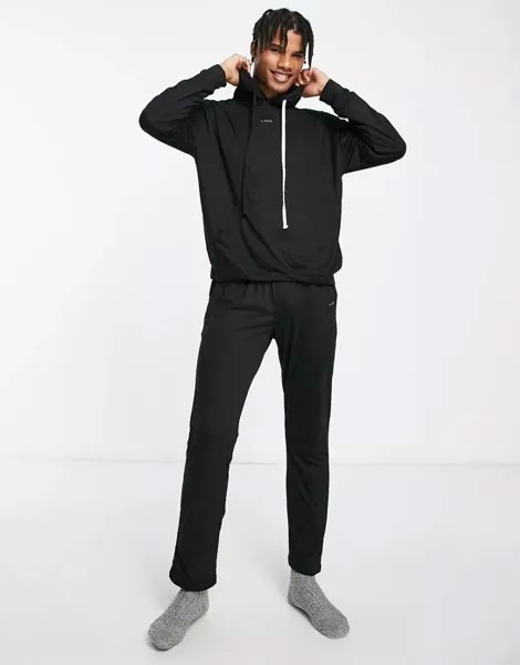 Черный легкий свитер на молнии и спортивные штаны Il Sarto