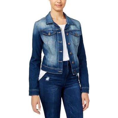 Jessica Simpson Женская джинсовая куртка пикси синего цвета, пальто для юниоров M BHFO 0690