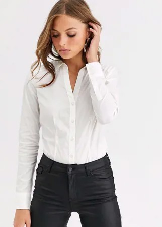 Белая рубашка-боди Vero Moda-Белый