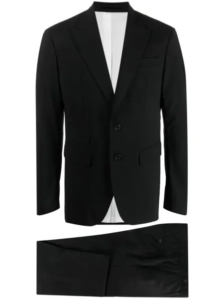 Dsquared2 костюм-двойка с однобортным пиджаком, черный