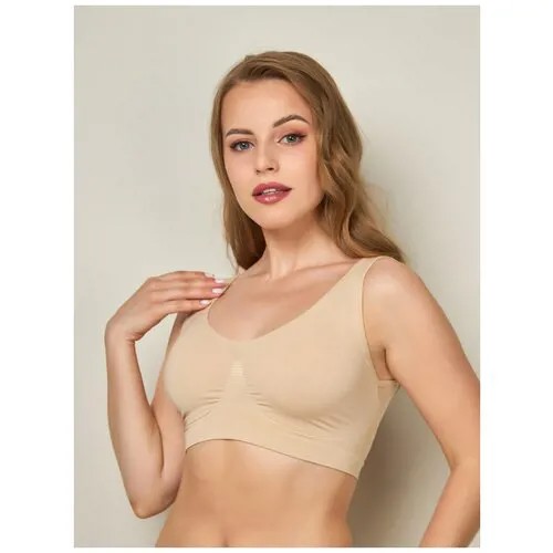 Топ Intimidea Comfortbra tulle Bodyeffect, skin (бежевый), 4- L/XL