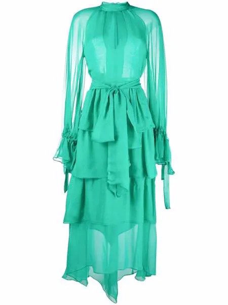 Rochas ruffled midi dress