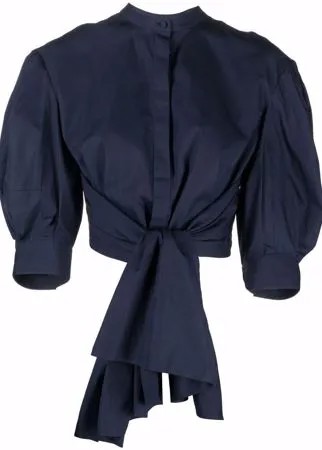 Alexander McQueen блузка с воротником-стойкой