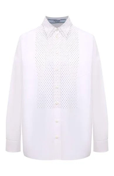 Хлопковая рубашка Prada