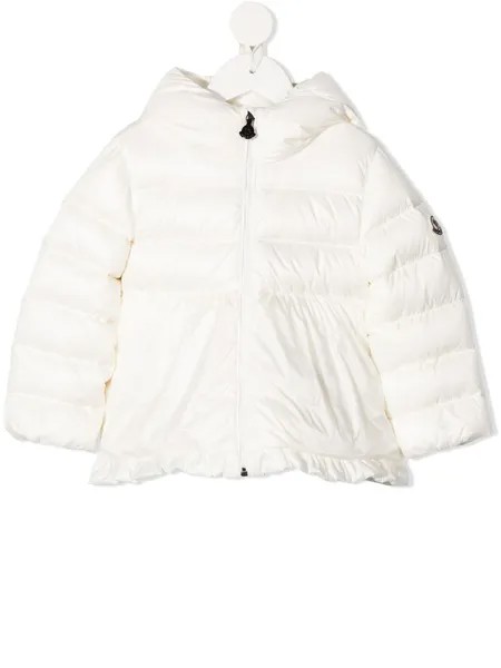 Moncler Enfant пуховик с оборками