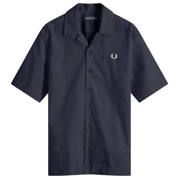 Рубашка Fred Perry Ribbed Hem Vacation, темно-синий