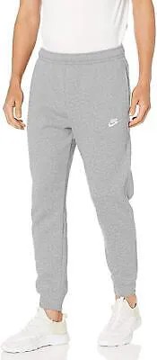 Мужские спортивные клубные джоггеры Nike Dk Grey Heather/Matte Silver/Wht (BV2671 063)