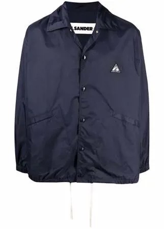 Jil Sander спортивная куртка с вышивкой