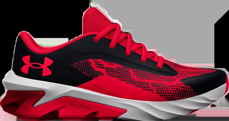 Кроссовки Under Armour Charged Scramjet 4 GS Black Red, красный